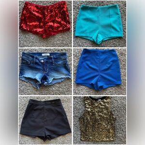 Bundle of XS women shorts and top